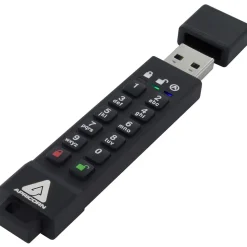 Apricorn Aegis Secure Key 3z 16GB USB 3.0 Type A Flash Drive, Black (ASK3Z-16GB)