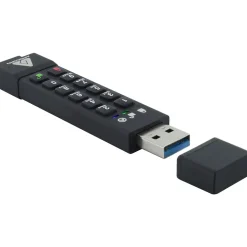 Apricorn Aegis Secure Key 3z 64GB USB 3.0 Type A Flash Drive, Black (ASK3Z-64GB)