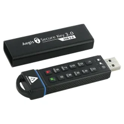 Apricorn Aegis Secure Key 30GB USB 3.0 Type A Flash Drive, Black (ASK3-30GB)