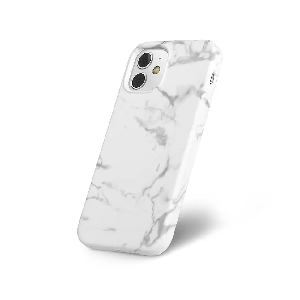 Argento MVMT Granite Phone Case for iPhone 11/XR, White Marble (IC7686MB11RWHA)