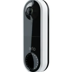 Arlo Essential Wi-Fi Wired Smart Video Doorbell, White (AVD1001-100NAS)