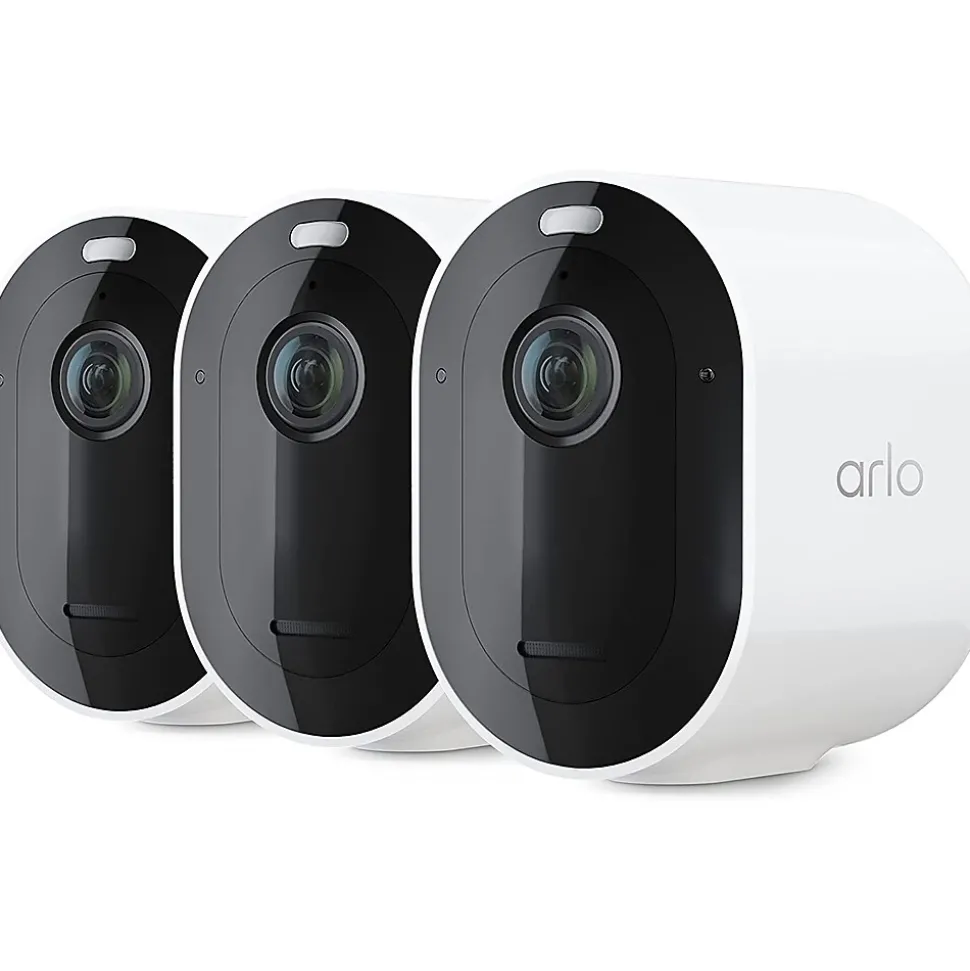 Arlo Pro 5S 2K Wireless Security Camera, 3 Pack, White (VMC4360P-100NAS)