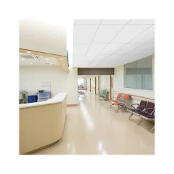 Armstrong CALLA Health Zone Square Edge Ceiling Tile 15/16, 24" x 24", White, 10/Carton (BP2230)