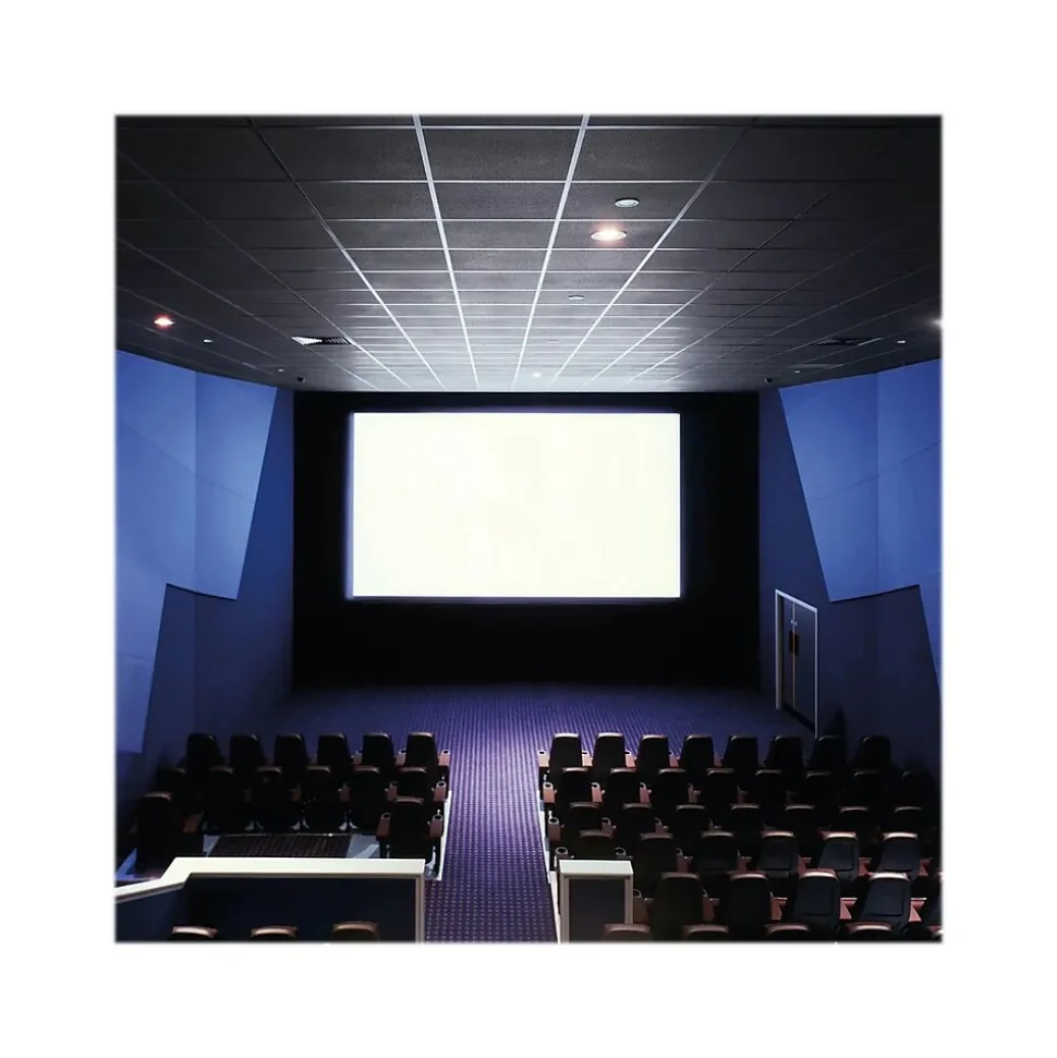 Armstrong FINE FISSURED Square Lay-In Edge Ceiling Tile, 24" x 24", Tech Black, 16/Carton (BP1728ABL)