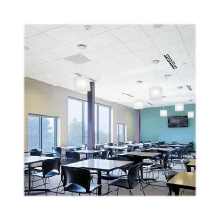 Armstrong GEORGIAN Square Lay-In Edge Ceiling Tile, 24" x 24", White, 16/Carton (BP764C)