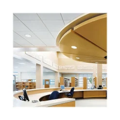 Armstrong MESA Beveled Tegular Edge Ceiling Tile, 24" x 24", White, Dozen (BP687)