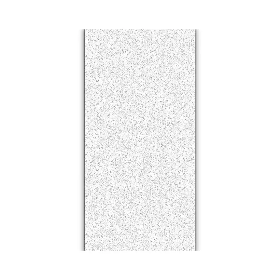 Armstrong RANDOM FISSURED Square Lay-In Edge Ceiling Tile, 24" x 48", White, 16/Carton (BP2911A)