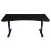 Arozzi Arena 63"W Gaming Desk, Deep Purple/Black (ARENA-NA-DP-BK)