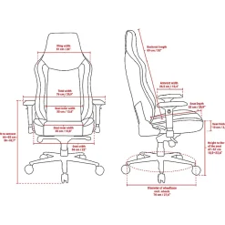 Arozzi Vernazza Faux Leather Ergonomic Rocker Gaming Chair, Pure Black (VERNAZZA-XL-SPU-PBK)