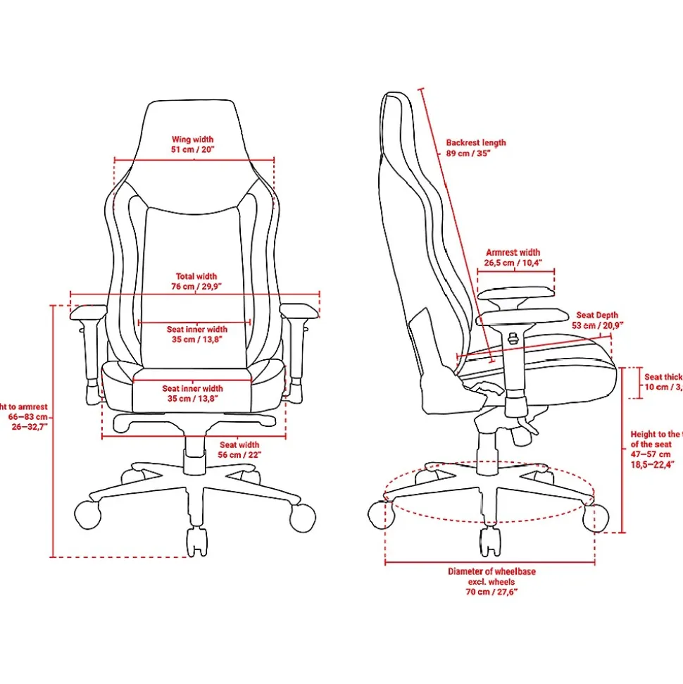 Arozzi Vernazza Faux Leather Ergonomic Rocker Gaming Chair, Pure Black (VERNAZZA-XL-SPU-PBK)