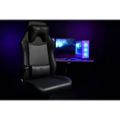 Arozzi Vernazza Faux Leather Ergonomic Rocker Gaming Chair, Pure Black (VERNAZZA-XL-SPU-PBK)