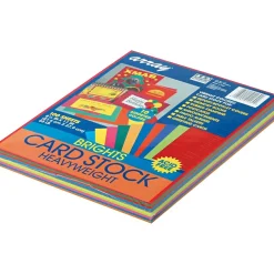 Array 65 lb. Cardstock Paper, 8.5" x 11", Assorted Colors, 100 Sheets/Pack (101169)