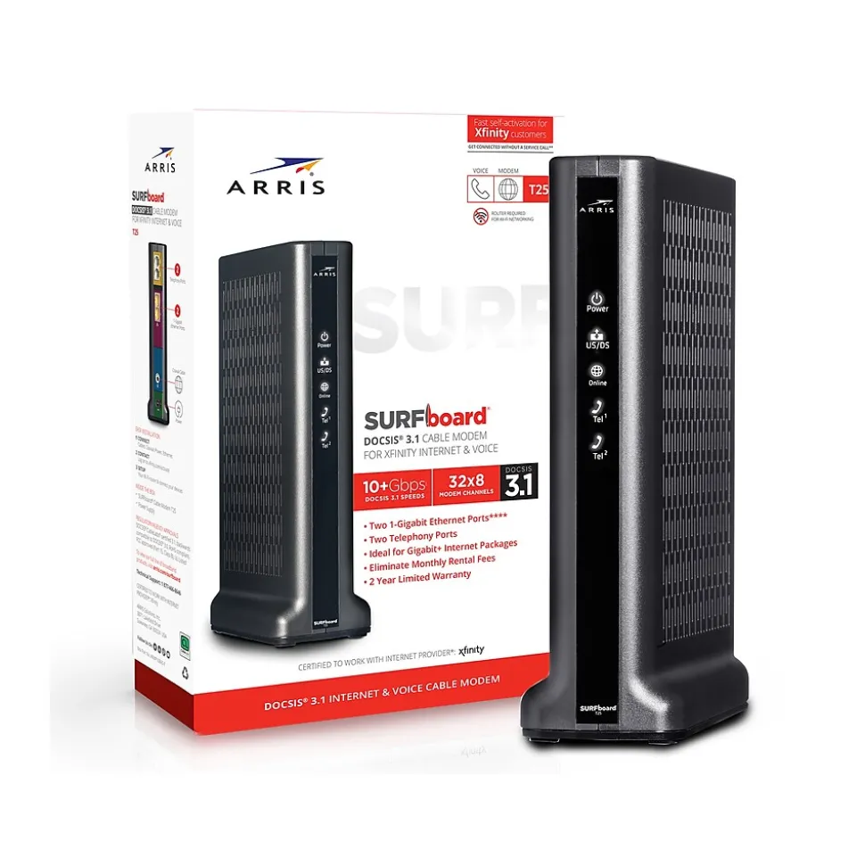 Arris SURFboard T25 32x8 3.1 DOCSIS Cable Modem (T25)