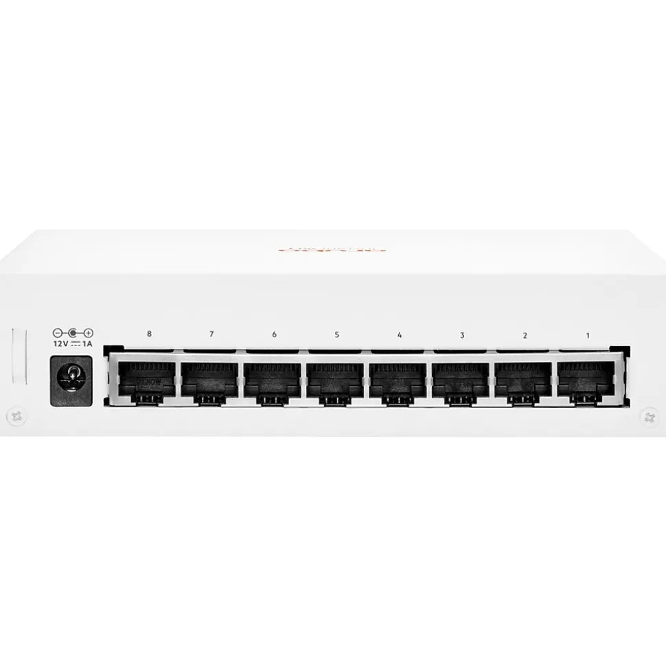 Aruba 1430 8-Port Gigabit Ethernet Unmanaged Switch, White (R8R45A#ABA)