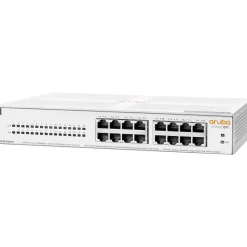 Aruba 1430 16-Port Gigabit Ethernet Unmanaged Switch, White (R8R48A#ABA)