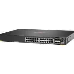 Aruba 6300F 24-Port Gigabit Ethernet Managed Switch, 10/100/1000 Mbps, Black (JL666A#ABA)