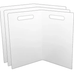 Ashley Folding Magnetic Whiteboard, 14" x 18", 3/Bundle (ASH60000-3)