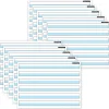 Ashley Productions® Smart Poly® PosterMat Pals® Handwriting, 1" Ruling, Blue, 13" x 9.5", Pack of 10 (ASH97015)