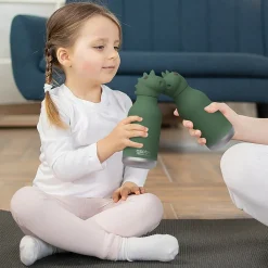 ASOBU Bestie Bottle Dinosaur Stainless Steel Vacuum Insulated Water Bottle, 16 oz., Green (ADNASBV44DI)