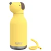 ASOBU Bestie Bottle Dog Stainless Steel Vacuum Insulated Water Bottle, 16 oz., Yellow (ADNASBV44DO)