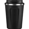 ASOBU Cafe Compact Stainless Steel Vacuum Insulated Travel Mug, 13 oz., Black (ADNABF22BK)