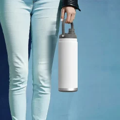 ASOBU Canyon Stainless Steel Vacuum Insulated Water Bottle, 50 oz., White (ADNATMF7W)