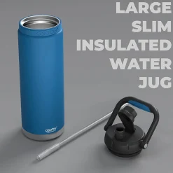 ASOBU Canyon Stainless Steel Vacuum Insulated Water Bottle, 50 oz., Blue (ADNATMF7B)