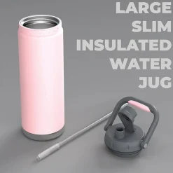 ASOBU Canyon Stainless Steel Vacuum Insulated Water Bottle, 50 oz., Pink (ADNATMF7P)