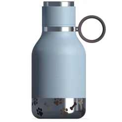 ASOBU Insulated Water Bottle with Removable Dog Bowl, 33 oz., Blue (NA-SDB1)