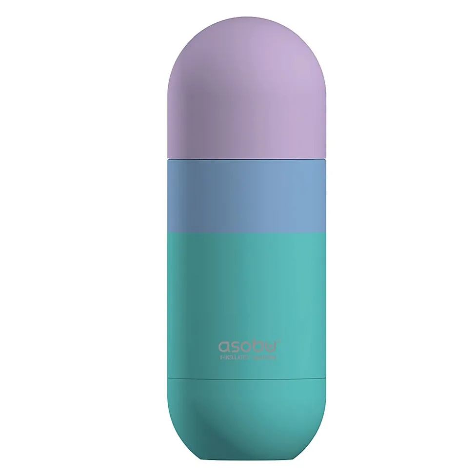 ASOBU Orb Stainless Steel Vacuum Insulated Water Bottle, 14 oz., Pastel Teal (ADNASBV30PT)