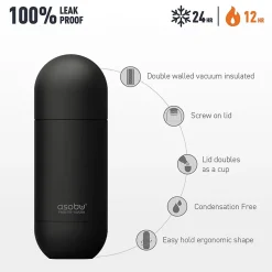 ASOBU Orb Water Bottle, 14 oz., Pastel Blue (SBV30)