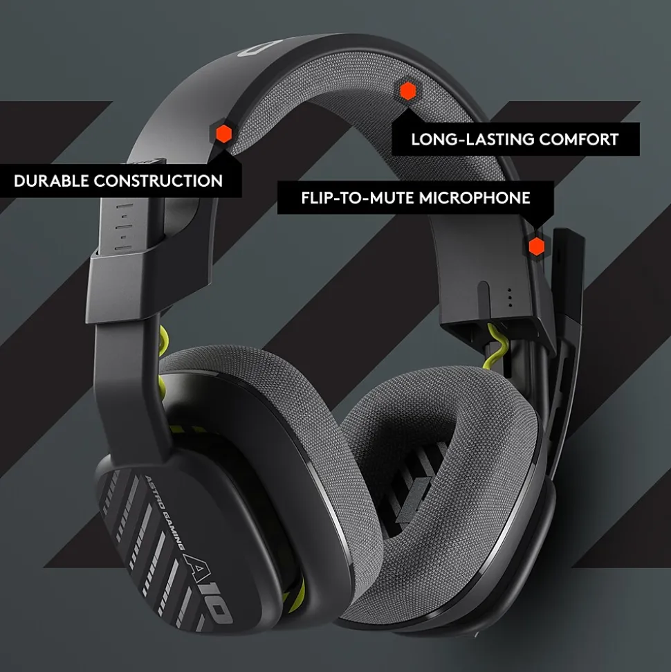 Astro A10 Gen 2 3.5mm Stereo Over-the-Ear Gaming Headset for PlayStation, Black (939-002055)