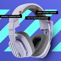 Astro A10 Gen 2 Stereo Over-the-Ear Gaming Headset, Lilac (939-002076)