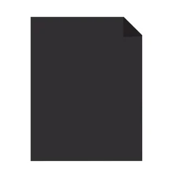 Astrobrights 65 lb. Cardstock Paper, 8.5" x 11", Eclipse Black, 100 Sheets/Pack (22024-01)