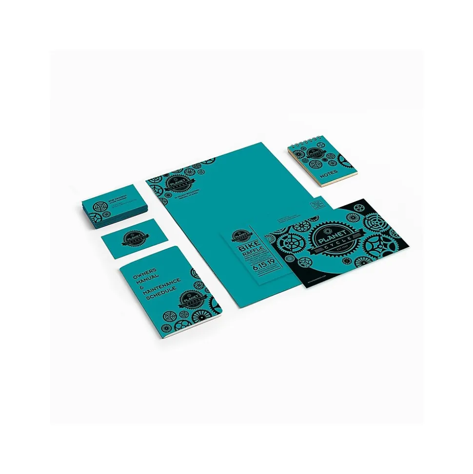 Astrobrights 65 lb. Cardstock Paper, 8.5" x 11", Terrestrial Teal, 250 Sheets/Pack (21855)