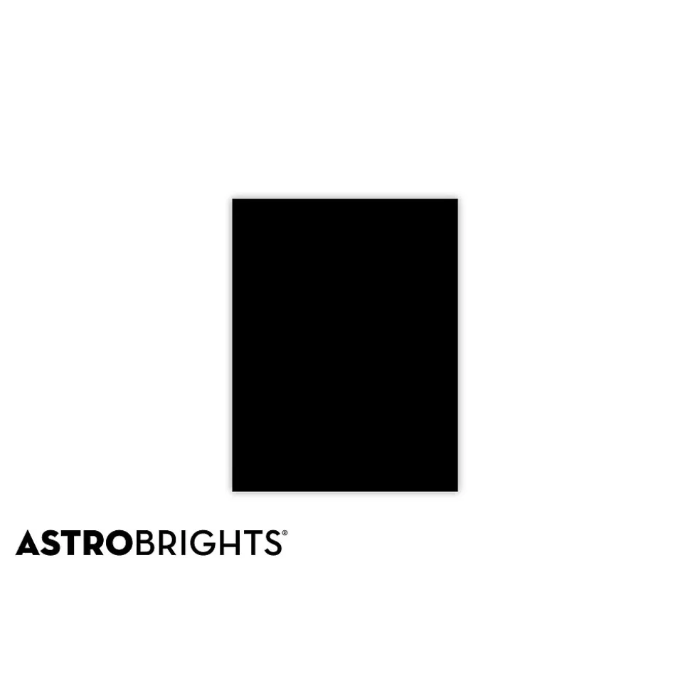 Astrobrights 8.5" x 11", Colored Paper, 24 lbs., Eclipse Black, 500 Sheets/Ream (22321)