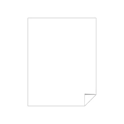 Astrobrights Astrodesigns Inkjet/Laser Sticker Paper Labels, 8 1/2" x 11", Matte White, 15 Sheets/Pack (91296-01)