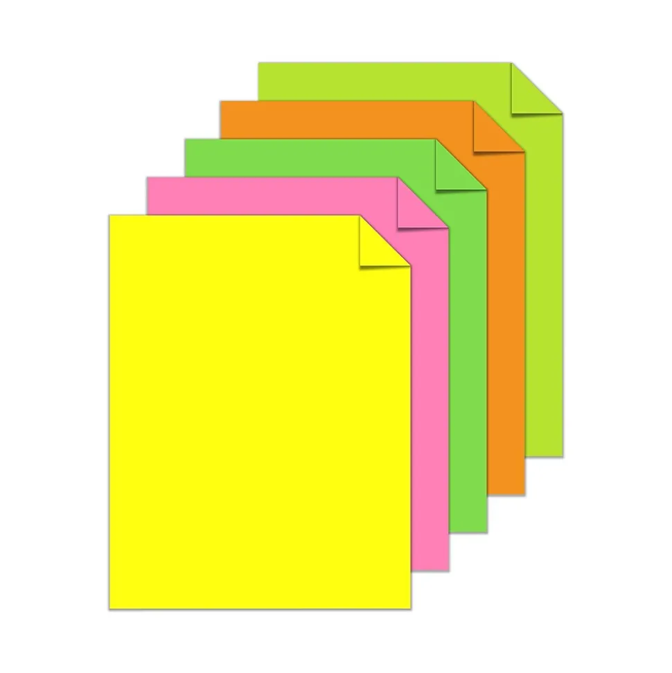 Astrobrights Color Paper, 8.5" x 11", 24 lb., Neon Assorted Colors, 500/Ream (20270)