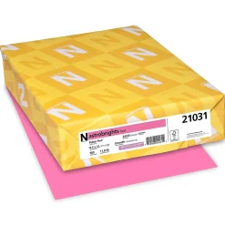 Astrobrights Colored Paper, 24 lbs., 8.5" x 11", Pulsar Pink, 500 Sheets/Ream (21031)