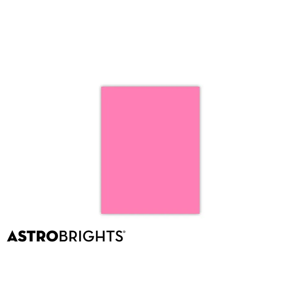 Astrobrights Colored Paper, 24 lbs., 8.5" x 11", Pulsar Pink, 500 Sheets/Ream (21031)
