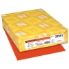 Astrobrights Colored Paper, 24 lbs., 8.5" x 11", Orbit Orange, 500 Sheets/Ream (22561)