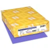Astrobrights Colored Paper, 24 lbs., 8.5" x 11", Venus Violet, 500 Sheets/Ream (22081)
