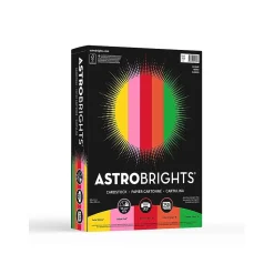 Astrobrights Vintage Cardstock Paper, 65 lbs, 8.5" x 11", Assorted Colors, 250/Pack (21003/22003)