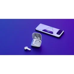 Asus ROG Cetra Wireless Active Noise Canceling Earbuds, Bluetooth, Moonlight White (90YH03X1-B5UA00)