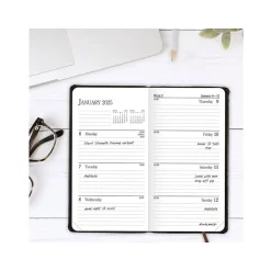 AT-A-GLANCE Fine Pocket Hardcover Diary, 3