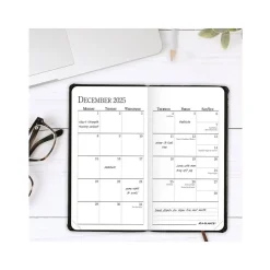 AT-A-GLANCE Fine Pocket Hardcover Diary, 3