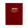 AT-A-GLANCE Standard Hardcover 2025 Daily Diary, 7.5" x 9.5", Ruled, Red (SD374-13-25)