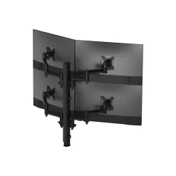 Atdec Adjustable Quad-Arm Monitor Mount, Up to 30" Monitor, Black (AWMS-4-4675-H-B)