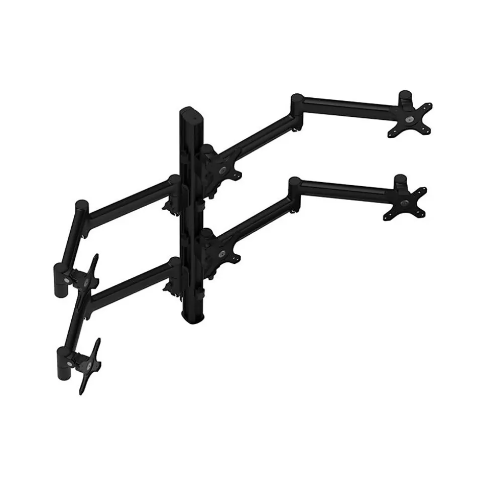 Atdec Adjustable Six-Arm Monitor Mount, Up to 24" Monitor, Black (AWMS-6-13717-H-B)