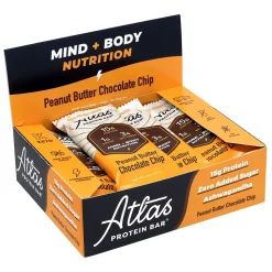 Atlas Gluten Free Chocolate Protein Bar, 1.9 oz., 10 Bars/Box 2/Box (600-02138)
